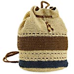 Sling Straw Tote Bag