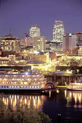 Old Sacramento at night