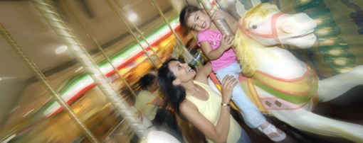 Horse Carousel ride at the 3rd level of South Seas Mall, Cotabato City, Philippines